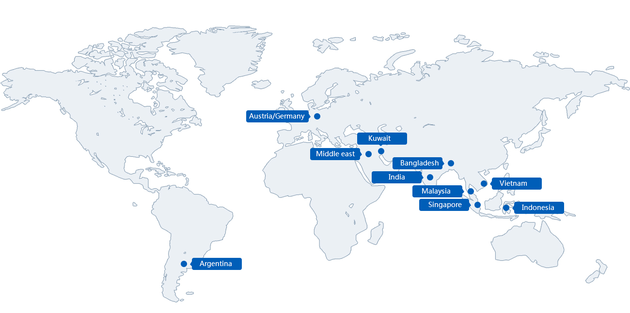 Global network of Sinoseal Global network of Sinoseal