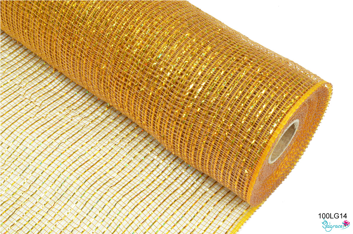 100 Regular Metallic Mesh 100LG14 Laser Gold Metallic In Old Gold PP 100 Regular Metallic Mesh 100LG14 Laser Gold Metallic In Old Gold PP