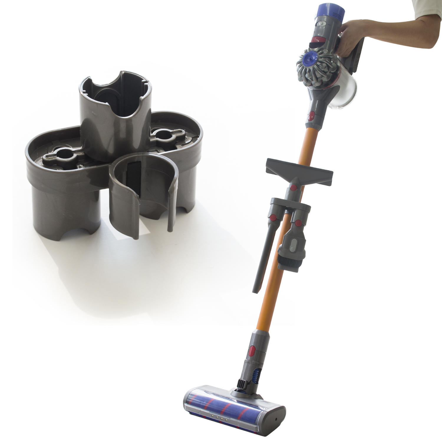 Dyson V7 V8 V10 V11 Vacuum Cleaner Spare Parts of Small Brush Storage Bracket Holder Attachment Stick Clip Tool Accessories Dyson V7 V8 V10 V11 Vacuum Cleaner Spare Parts of Small Brush Storage Bracket Holder Attachment Stick Clip Tool Accessories