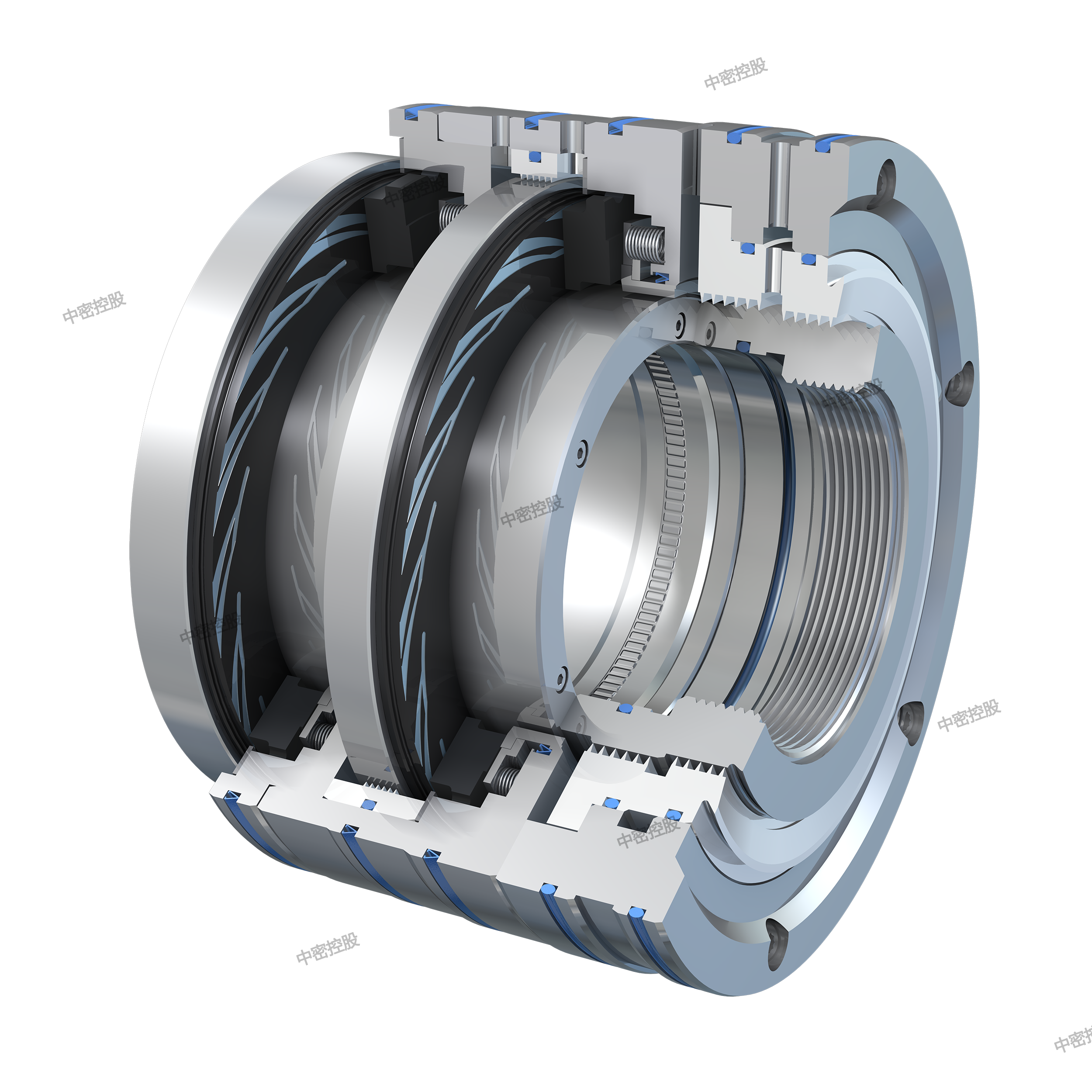 设计  ●高压,大轴径及苛刻应用工况首选结构 ●密封端面非接触运行