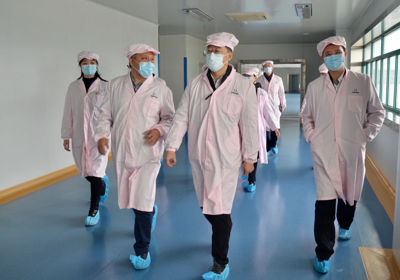 副省长葛海蛟到贝博贝博官网集团检查抗疫物资供应保障情况