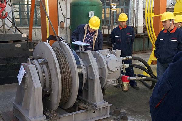 Our company successfully delivered the DNV GL certified pneumatic winch to Singapore Jurong Shipyard Our company successfully delivered the DNV GL certified pneumatic winch to Singapore Jurong Shipyard