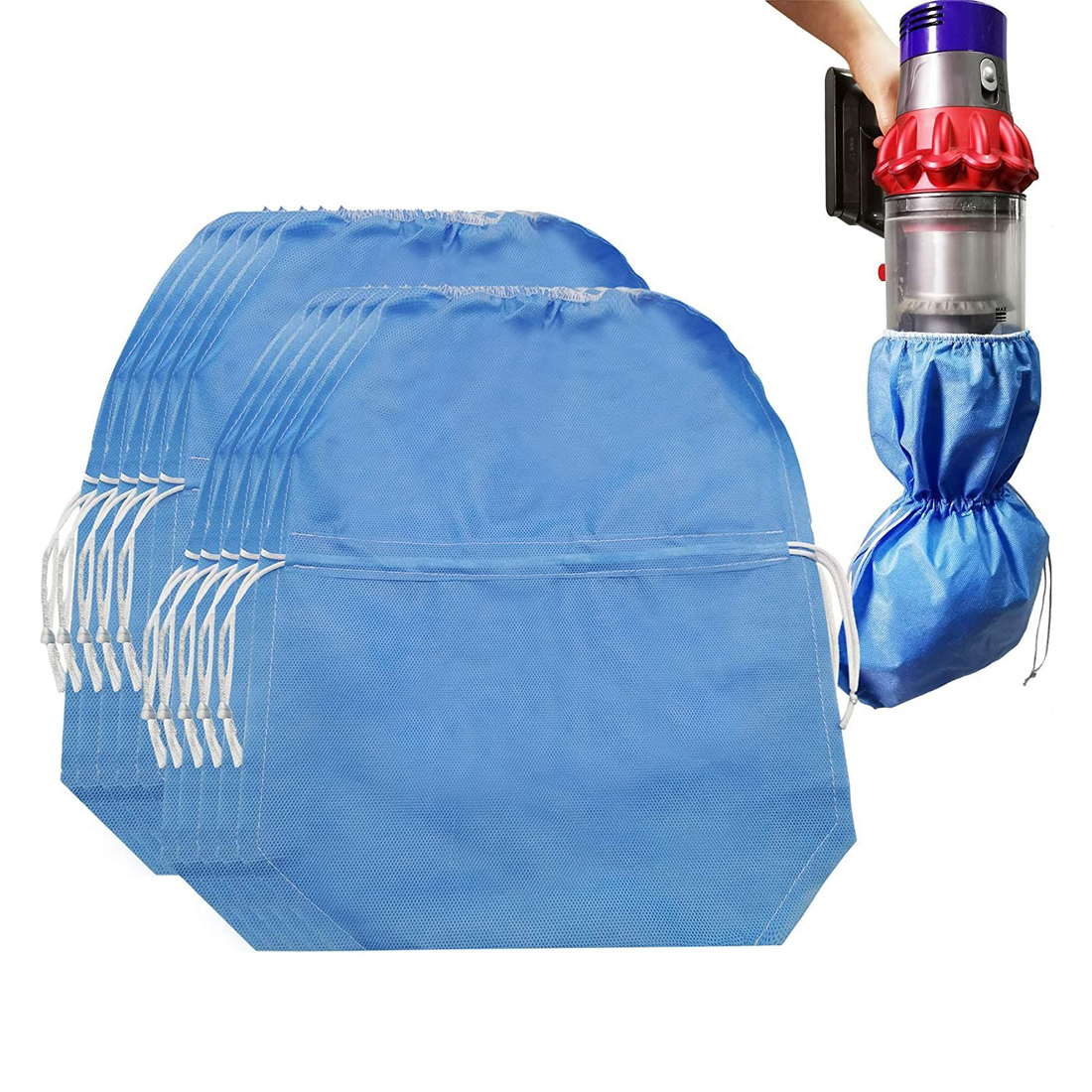 Antibacterial Drawstring Vacuum Dust Bag For Dyson V10 V11 Vacuum Cleaner Cloth Filter fabric Dust Bags Spare Parts Accessories Antibacterial Drawstring Vacuum Dust Bag For Dyson V10 V11 Vacuum Cleaner Cloth Filter fabric Dust Bags Spare Parts Accessories