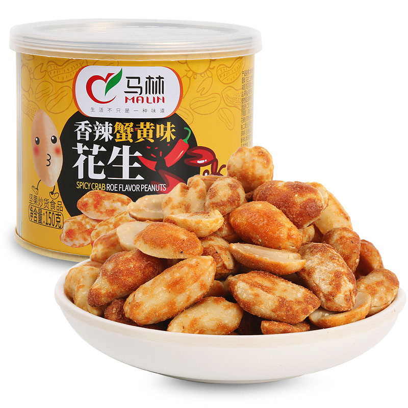 香辣蟹黄味花生罐装 香辣蟹黄味花生罐装