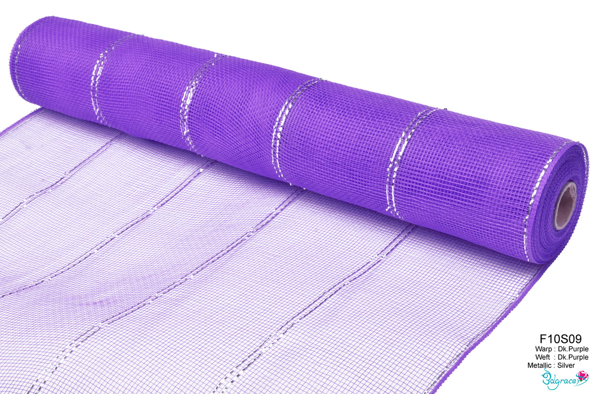 F10 Group Metallic Mesh F10S09 Silver Metallic In Dk.Purple PP F10 Group Metallic Mesh F10S09 Silver Metallic In Dk.Purple PP
