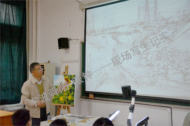 2014.11.06 为高风中学学生讲授速写创作 2014.11.06 为高风中学学生讲授速写创作