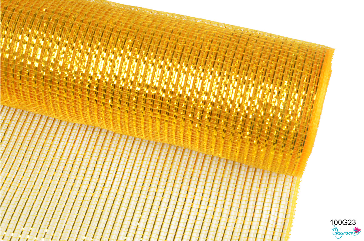 100 Regular Metallic Mesh 100G23 Gold Metallic In Dk.Gold PP 100 Regular Metallic Mesh 100G23 Gold Metallic In Dk.Gold PP