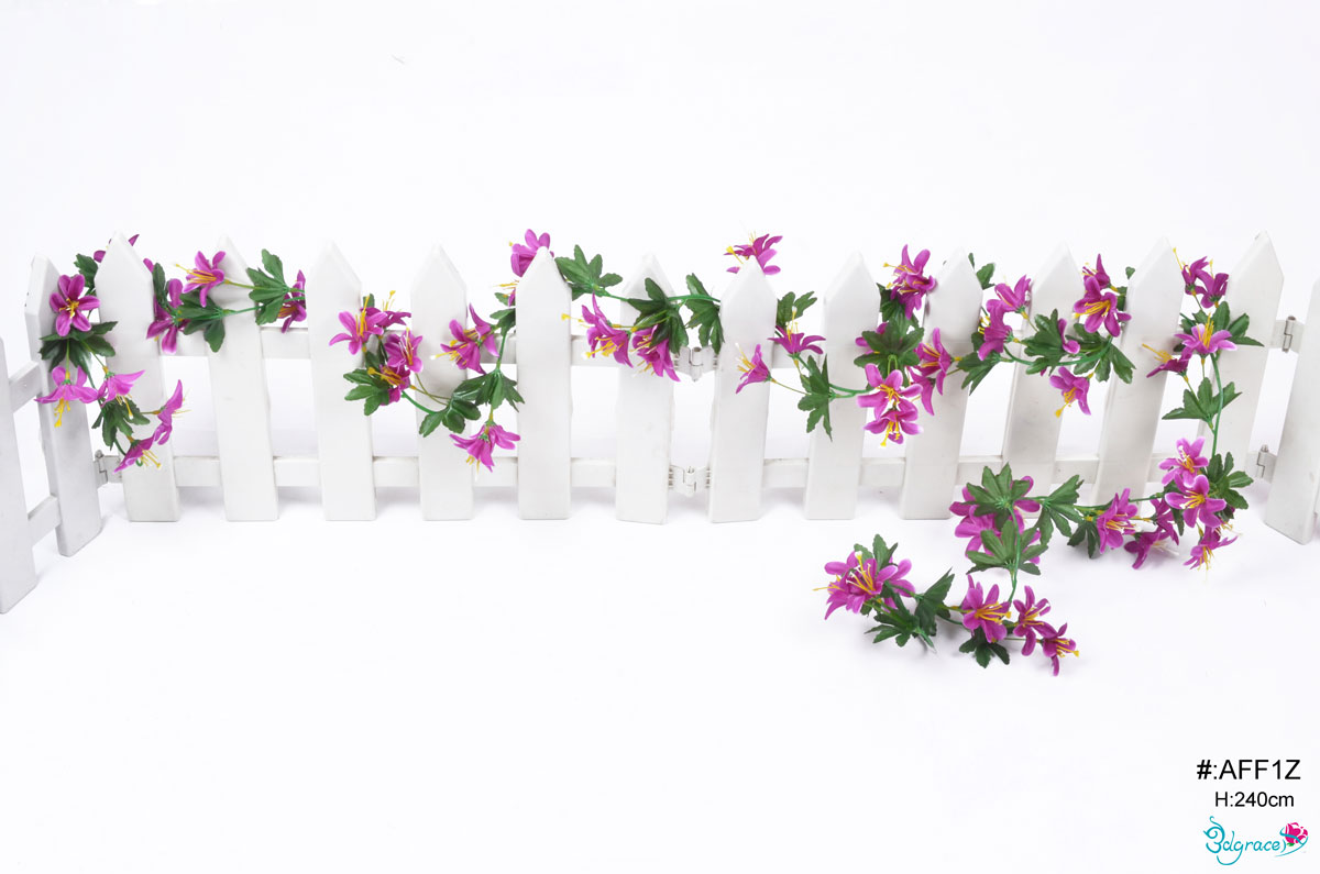 AFF1Z Purple Artificial Flower Vine AFF1Z Purple Artificial Flower Vine
