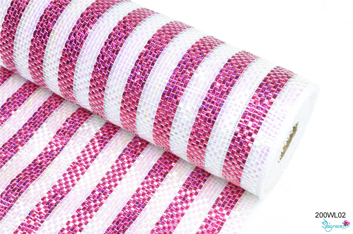 200WL Group Metallic Mesh 200WL02 Wide Laser Metallic In Colorful PP 200WL Group Metallic Mesh 200WL02 Wide Laser Metallic In Colorful PP