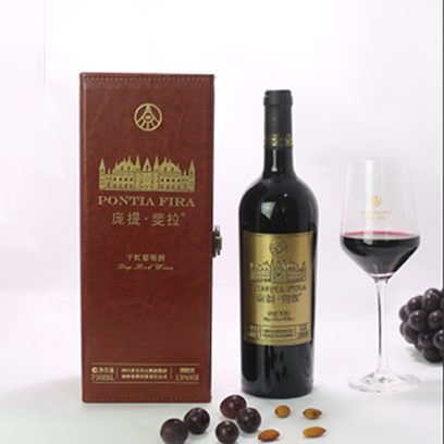 庞提·斐拉干红葡萄酒(皮盒) 庞提·斐拉干红葡萄酒(皮盒)
