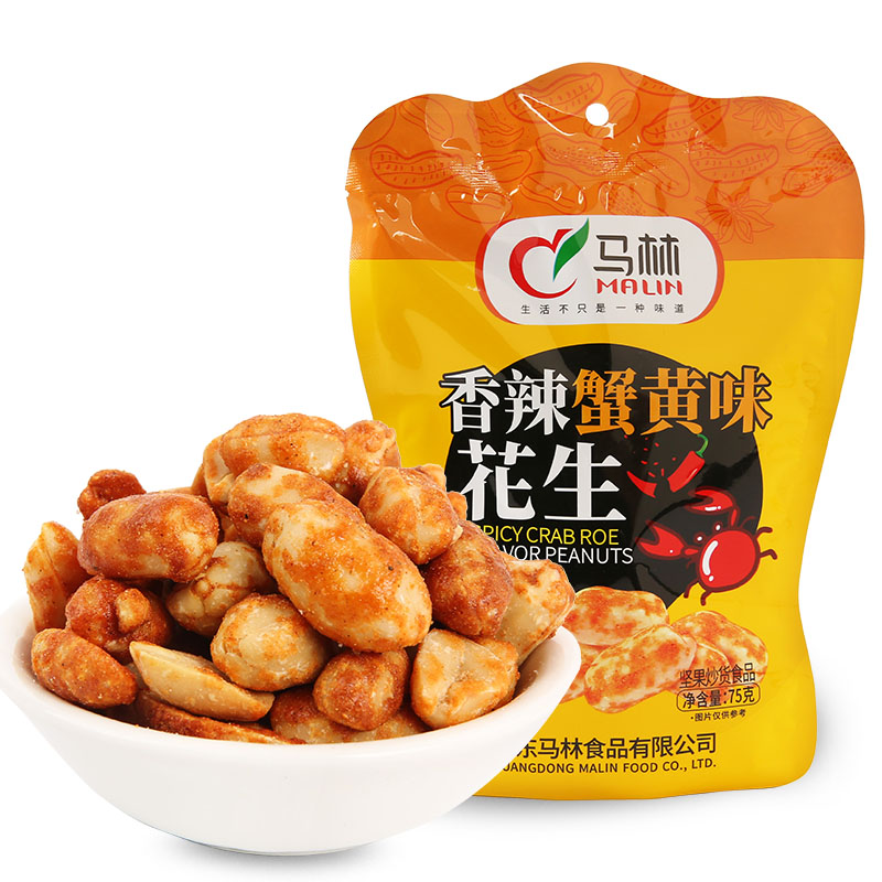 香辣蟹黄味花生袋装 香辣蟹黄味花生袋装