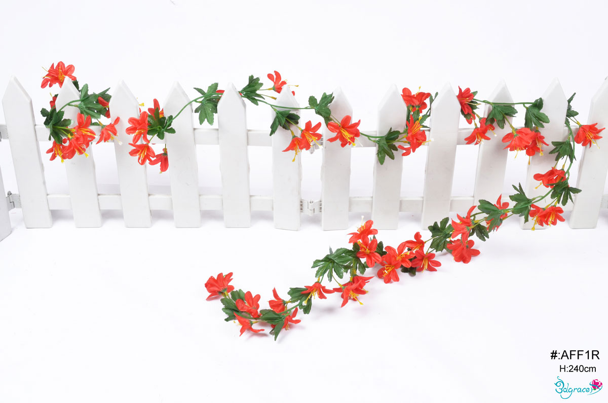 AFF1R Red Artificial Flower Vine AFF1R Red Artificial Flower Vine