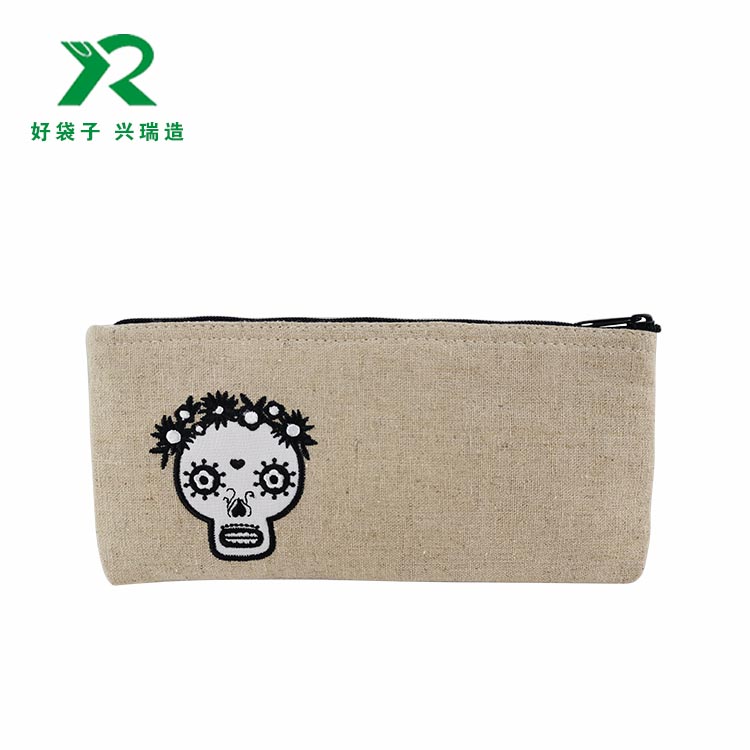 麻布笔袋学生笔袋创意笔袋定制 麻布笔袋学生笔袋创意笔袋定制