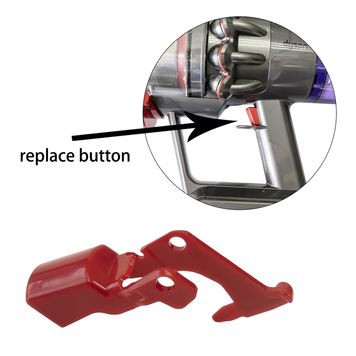 Dyson Dys SV14 V11 Complete Replacement Vacuum Cleaner Spare Parts of Red ABS Material Start switch button Key Tool Accessories Dyson Dys SV14 V11 Complete Replacement Vacuum Cleaner Spare Parts of Red ABS Material Start switch button Key Tool Accessories