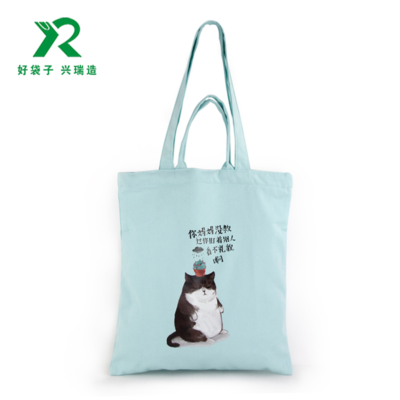 卡通双手提棉布袋定制 卡通双手提棉布袋定制