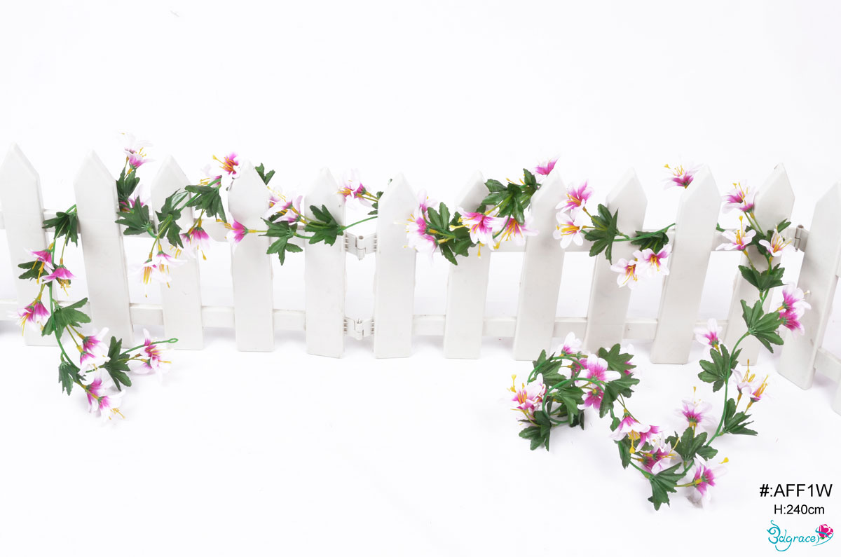 AFF1W White Artificial Flower Vine AFF1W White Artificial Flower Vine