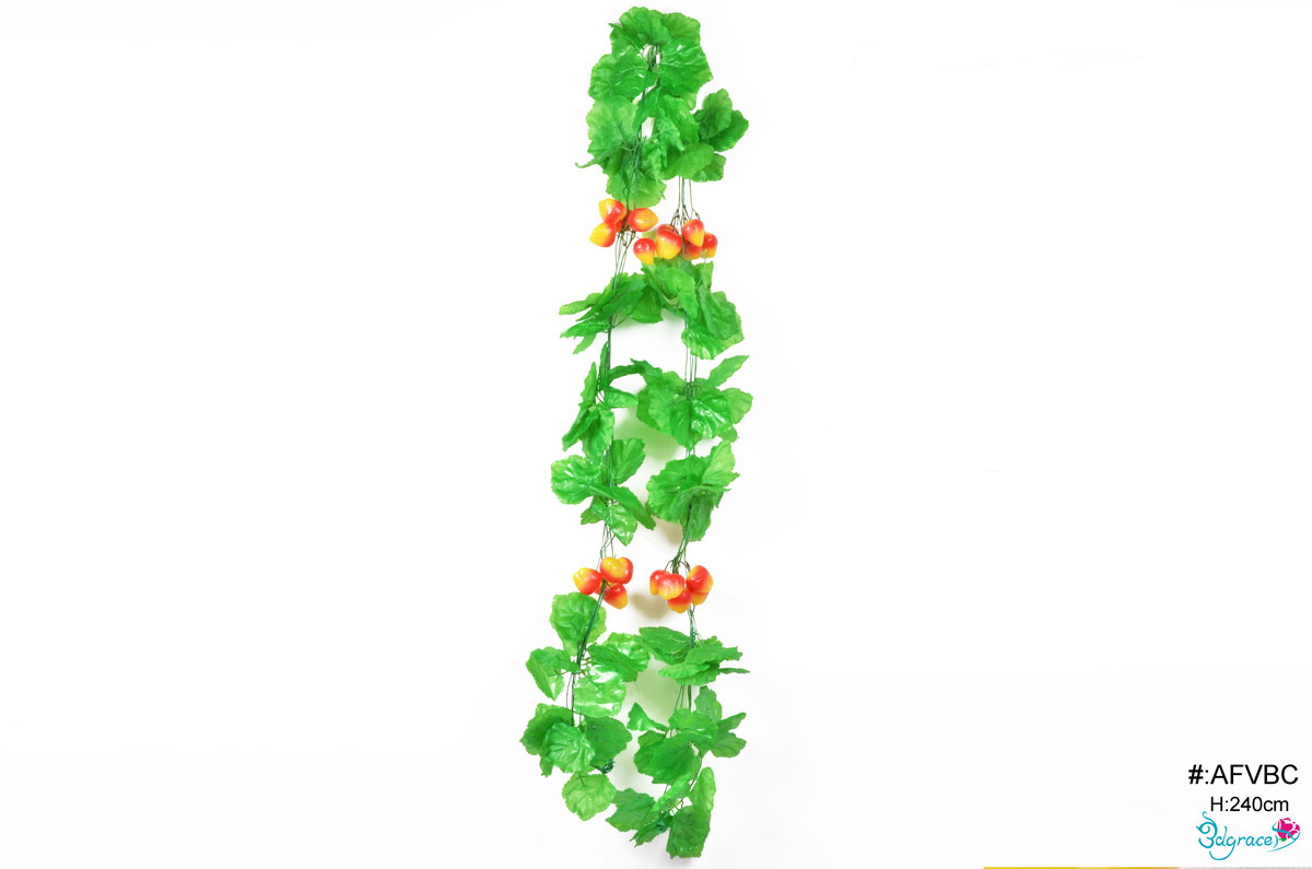 AFVBC Red Artificial Strawberry Fruit Vine AFVBC Red Artificial Strawberry Fruit Vine