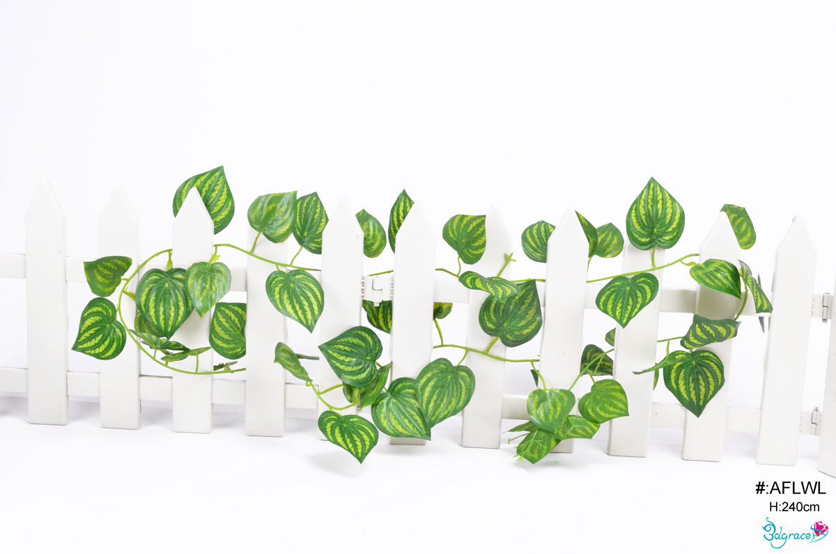 AFLWL Green Artificial Watermelon Leaves Vine AFLWL Green Artificial Watermelon Leaves Vine