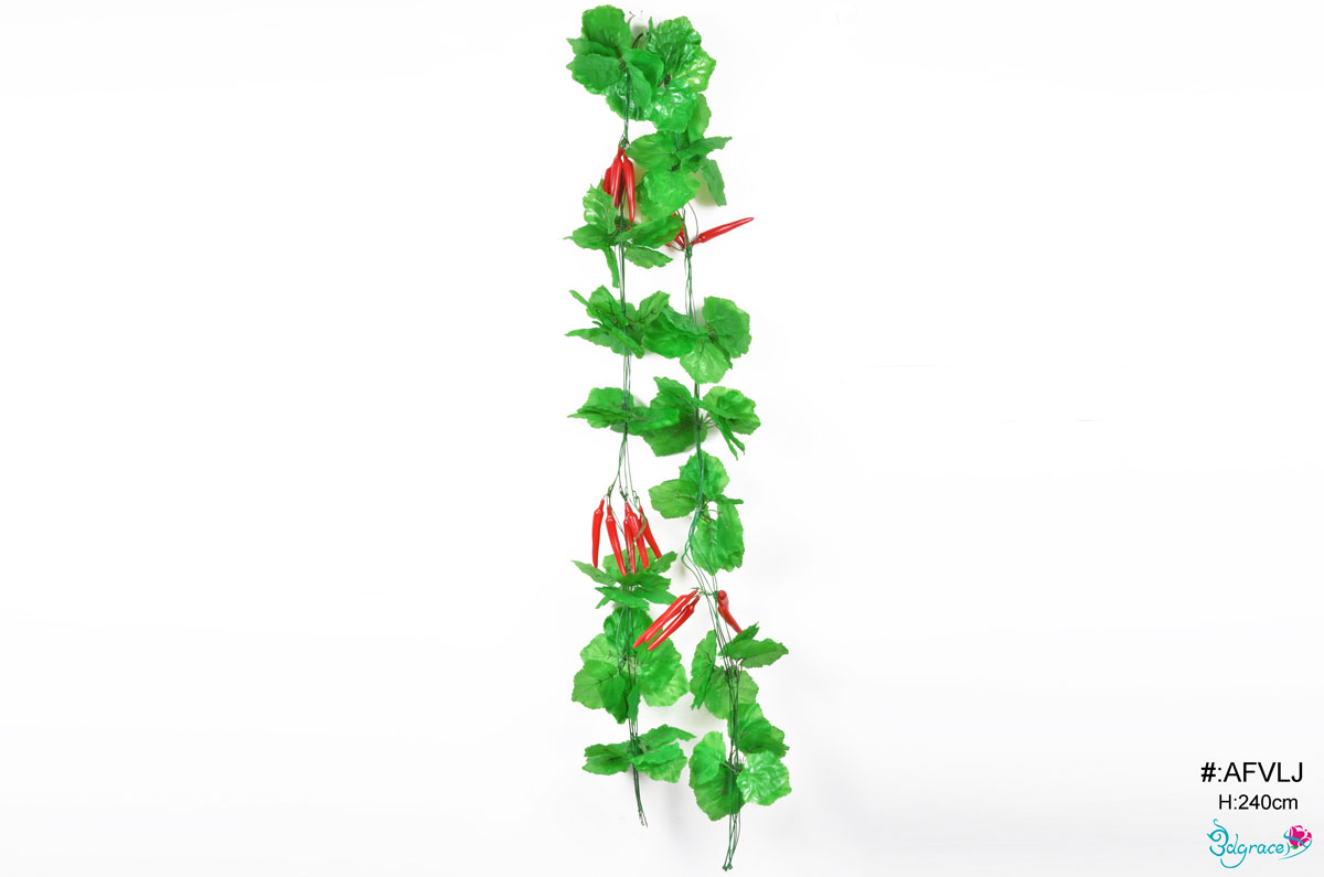 AFVLJ Red Artificial Pepper Fruit Vine AFVLJ Red Artificial Pepper Fruit Vine